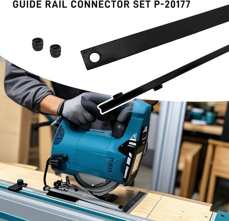 deawater P-20177 Guide Rail Connector Set, 4 PCS, Compatible with Makita, Festool, DeWalt, WEN, for Long Cuts in Integrated Guide Rail T-Slots - Image 5